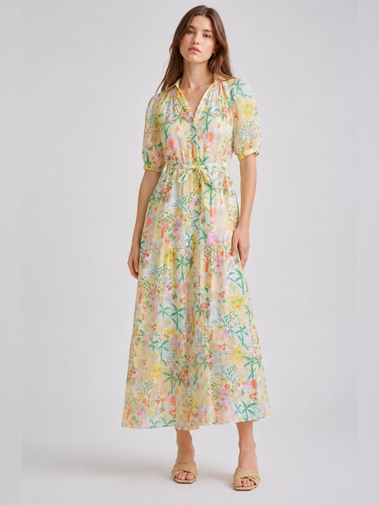 Roller Rabbit Dresses & Skirts - Roller Rabbit x Target Tropical Floral Tie Waist Maxi Dress Small
